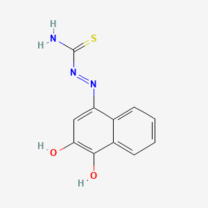 molecular formula C11H9N3O2S B1229463 2-Hydroxy-1,4-naphthoquinone 1-(thiosemicarbazone) CAS No. 29020-74-4