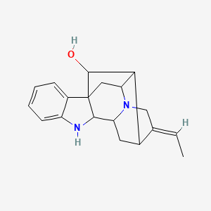 molecular formula C19H22N2O B12294658 (13E)-13-ethylidene-8,15-diazahexacyclo[14.2.1.01,9.02,7.010,15.012,17]nonadeca-2,4,6-trien-18-ol 