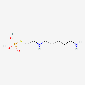 molecular formula C7H19N2O3PS B12294671 S-2-(5-Aminopentylamino)ethylphosphorothioic acid monohydrate CAS No. 20724-76-9