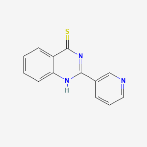 molecular formula C13H9N3S B12294677 2-(Pyridin-3-yl)quinazoline-4-thiol 