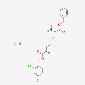 molecular formula C21H25Cl3N2O4 B12294692 H-Lys(2,4-dichloro-Z)-OBzl 