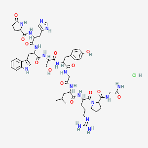 molecular formula C55H76ClN17O13 B12294713 Luteinizing hormone-releasing factor (swine), hydrochloride 