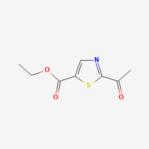 molecular formula C8H9NO3S B12294722 Ethyl 2-acetyl-5-thiazolecarboxylate 