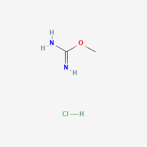 molecular formula C2H7ClN2O B1229473 O-Methylisourea hydrochloride CAS No. 5329-33-9