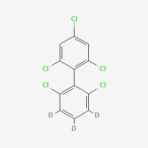 molecular formula C12H5Cl5 B12294765 2,2',4,6,6'-Pentachloro-1,1'-biphenyl-d3 
