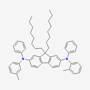 molecular formula C55H64N2 B12294832 9,9-Dioctyl-n2,n7-diphenyl-n2,n7-dip-tolyl-9h-fluorene-2,7-diamine 