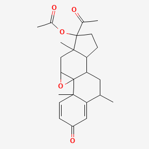 molecular formula C24H30O5 B12294871 (9beta,11beta)-EpoxyFluorometholoneAcetate 