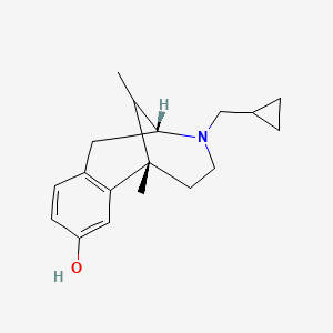 molecular formula C18H25NO B12294882 (1S,9R)-10-(cyclopropylmethyl)-1,13-dimethyl-10-azatricyclo[7.3.1.02,7]trideca-2(7),3,5-trien-4-ol 