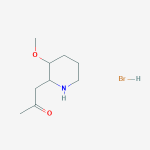 molecular formula C9H18BrNO2 B12294883 trans-1-(3-Methoxy-2-piperidinyl)-2-propanone hydrobromide 