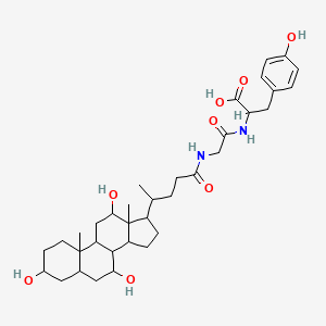molecular formula C35H52N2O8 B12294943 Cholylglycyltyrosine 
