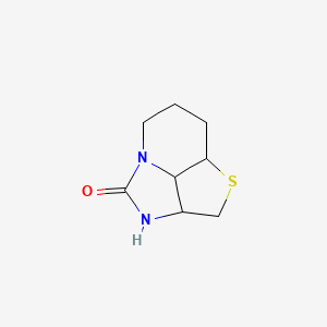 molecular formula C8H12N2OS B12294974 6-Thia-1,3-diazatricyclo[5.3.1.04,11]undecan-2-one 