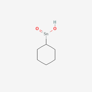 molecular formula C6H12O2Sn B12294977 Stannane, cyclohexylhydroxyoxo- CAS No. 22771-18-2