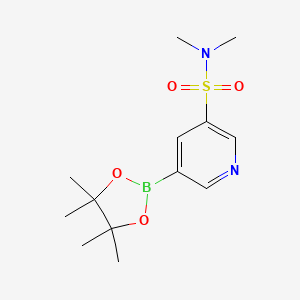 molecular formula C13H21BN2O4S B12295005 N,N-Dimethyl-5-(4,4,5,5-tetramethyl-1,3,2-dioxaborolan-2-YL)pyridine-3-sulfonamide CAS No. 1416337-91-1