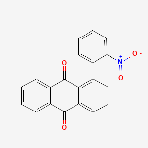 molecular formula C20H11NO4 B12295038 1-(2-Nitrophenyl)-9,10-anthracenedione CAS No. 20600-83-3