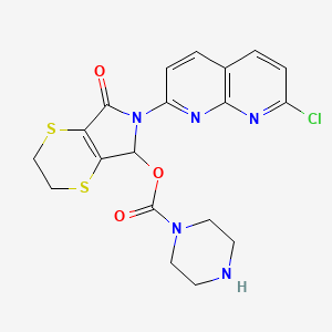 molecular formula C19H18ClN5O3S2 B1229506 RP 35489 CAS No. 59878-27-2