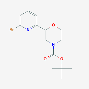 molecular formula C14H19BrN2O3 B12295091 Tert-butyl 2-(6-bromopyridin-2-yl)morpholine-4-carboxylate 