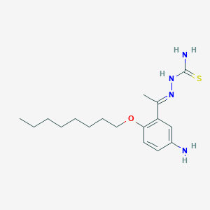 molecular formula C17H28N4OS B12295106 [(E)-1-(5-amino-2-octoxyphenyl)ethylideneamino]thiourea 
