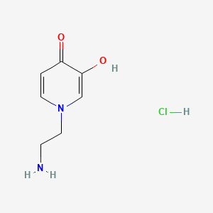 molecular formula C7H11ClN2O2 B12295139 1-(2-aminoethyl)-3-hydroxypyridin-4-one;hydrochloride CAS No. 36507-54-7