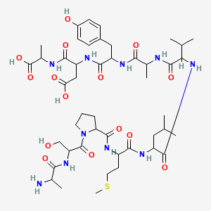 molecular formula C46H72N10O15S B12295156 H-DL-Ala-DL-Ser-DL-Pro-DL-Met-DL-Leu-DL-Val-DL-Ala-DL-Tyr-DL-Asp-DL-Ala-OH 