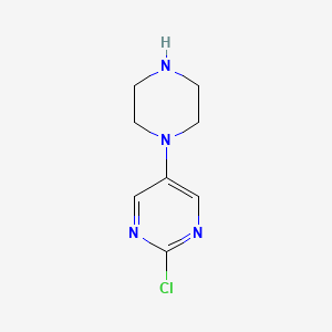 molecular formula C8H11ClN4 B12295209 2-Chloro-5-piperazin-1-yl-pyrimidine 