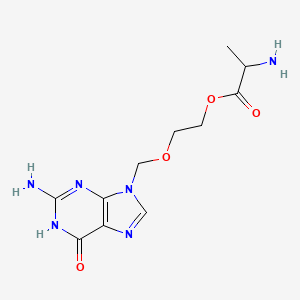 molecular formula C11H16N6O4 B12295276 Acyclovir L-Alaninate 