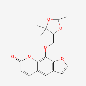 molecular formula C19H20O6 B12295299 O-Isopropylideneheraclenol 