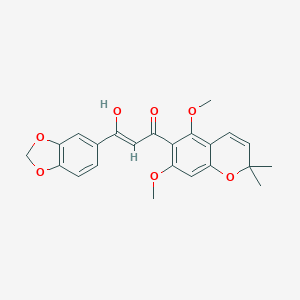 molecular formula C23H22O7 B122953 Pongapinone A CAS No. 146713-95-3