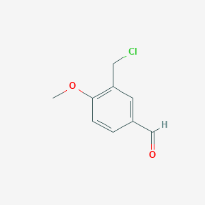 B122957 3-(Chloromethyl)-4-methoxybenzaldehyde CAS No. 52577-09-0
