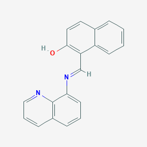 molecular formula C20H14N2O B1229571 2-Naphthalenol, 1-[(8-quinolinylimino)methyl]- 