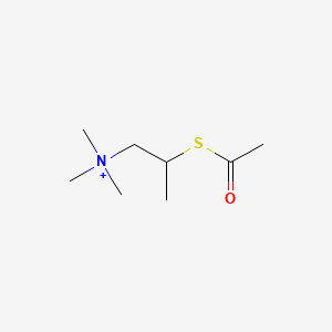 molecular formula C8H18NOS+ B1229576 Acetyl-beta-methylthiocholine CAS No. 24857-13-4