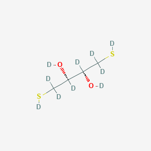 molecular formula C4H10O2S2 B12295888 DL-dithiothreitol-d10-1 