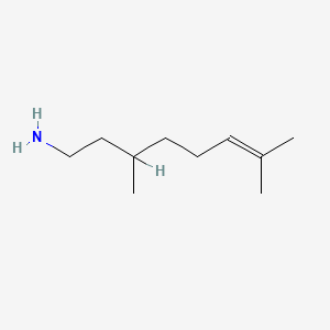 molecular formula C10H21N B1229589 3,7-Dimethyloct-6-en-1-amine CAS No. 53339-59-6