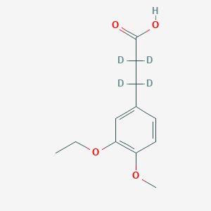 3-(3-Ethoxy-4-methoxyphenyl)propionic-2,2,3,3-d4