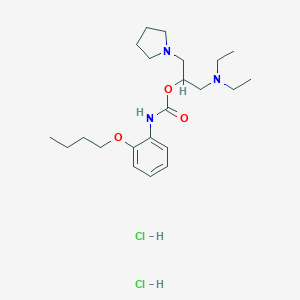 1-((Diethylamino)methyl)-2-(1-pyrrolidinyl)ethyl (2-butoxyphenyl)carbamate dihydrochloride