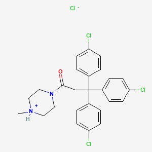 molecular formula C26H26Cl4N2O B12296000 Hetolin hydrochloride CAS No. 1949-07-1