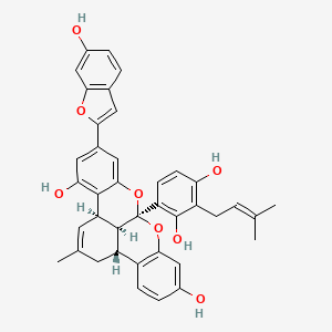 molecular formula C39H34O8 B1229604 Mulberrofuran F CAS No. 89200-00-0