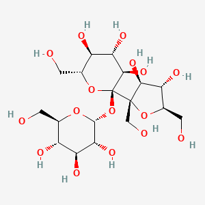 molecular formula C18H32O16 B1229650 Isomaltosylfructoside CAS No. 21291-36-1