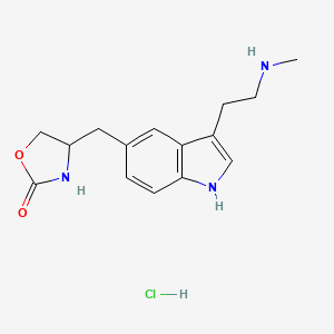 molecular formula C15H20ClN3O2 B12296531 N-DesmethylZolmitriptan-d3Hydrochloride 