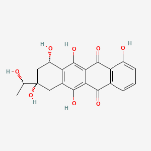 molecular formula C20H18O8 B1229655 13-Dihydrocarminomycinone CAS No. 62152-30-1