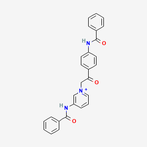 3-Benzoylamino-1-[2-(4-benzoylamino-phenyl)-2-oxo-ethyl]-pyridinium