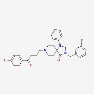 3-[(3-Fluorophenyl)methyl]-8-[4-(4-fluorophenyl)-4-oxobutyl]-1-phenyl-1,3,8-triazaspiro[4.5]decan-4-one
