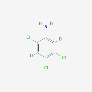 molecular formula C6H4Cl3N B12296640 2,4,5-Trichloroaniline-d4 