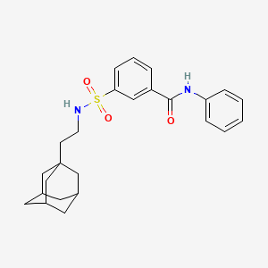 3-[2-(1-adamantyl)ethylsulfamoyl]-N-phenylbenzamide