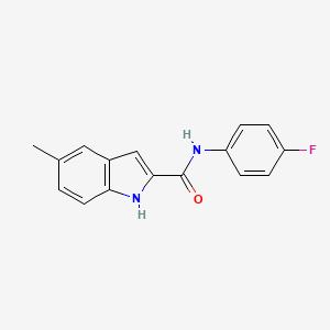 N-(4-fluorophenyl)-5-methyl-1H-indole-2-carboxamide