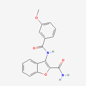 3-[[(3-Methoxyphenyl)-oxomethyl]amino]-2-benzofurancarboxamide