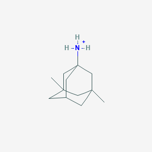 molecular formula C12H22N+ B1229683 Memantinium(1+) 