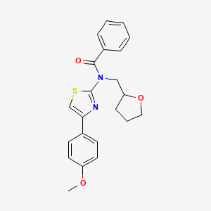 N-[4-(4-methoxyphenyl)-2-thiazolyl]-N-(2-oxolanylmethyl)benzamide