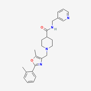 1-[[5-methyl-2-(2-methylphenyl)-4-oxazolyl]methyl]-N-(3-pyridinylmethyl)-4-piperidinecarboxamide