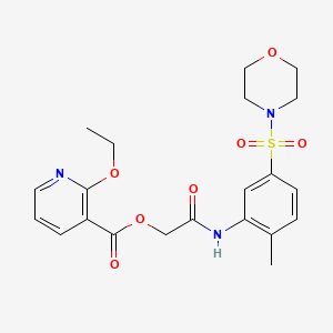 2-Ethoxy-3-pyridinecarboxylic acid [2-[2-methyl-5-(4-morpholinylsulfonyl)anilino]-2-oxoethyl] ester