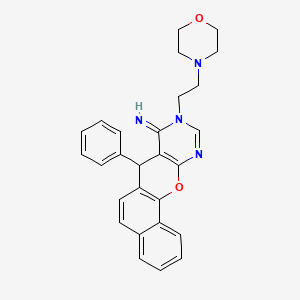 9-(2-Morpholin-4-yl-ethyl)-7-phenyl-7,9-dihydro-12-oxa-9,11-diaza-benzo[a]anthracen-8-ylideneamine